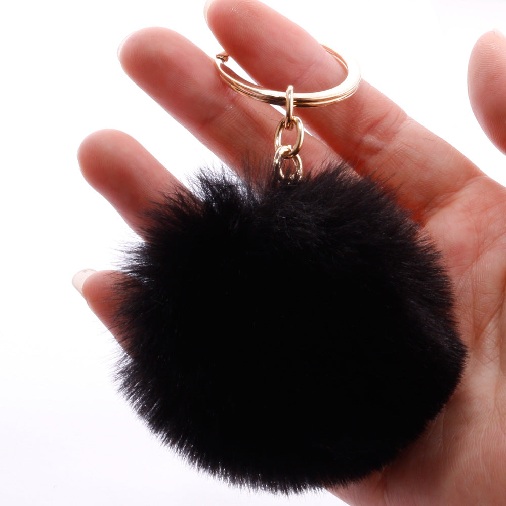 7CM Fur Ball Pom Pom Keychain