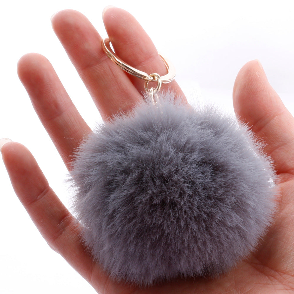 7CM Fur Ball Pom Pom Keychain