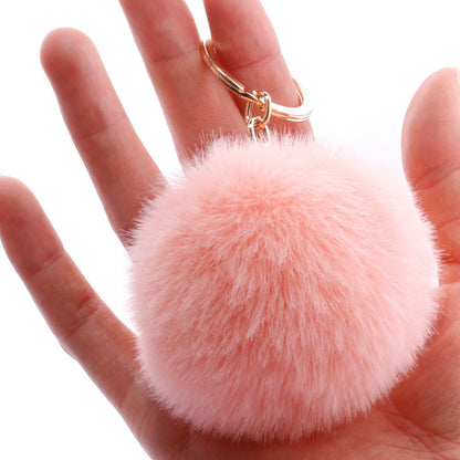 7CM Fur Ball Pom Pom Keychain