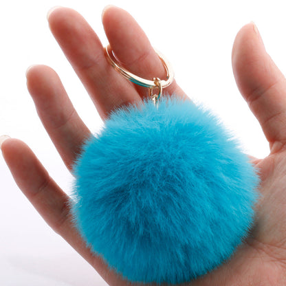 7CM Fur Ball Pom Pom Keychain