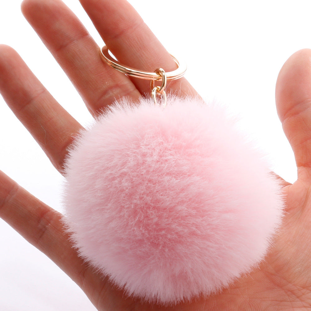 7CM Fur Ball Pom Pom Keychain