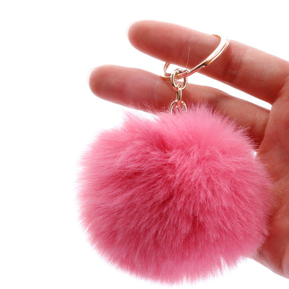 7CM Fur Ball Pom Pom Keychain