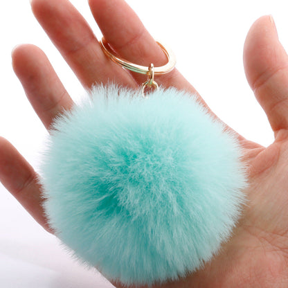 7CM Fur Ball Pom Pom Keychain