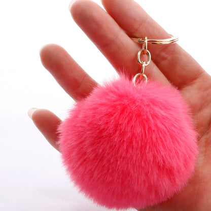 7CM Fur Ball Pom Pom Keychain