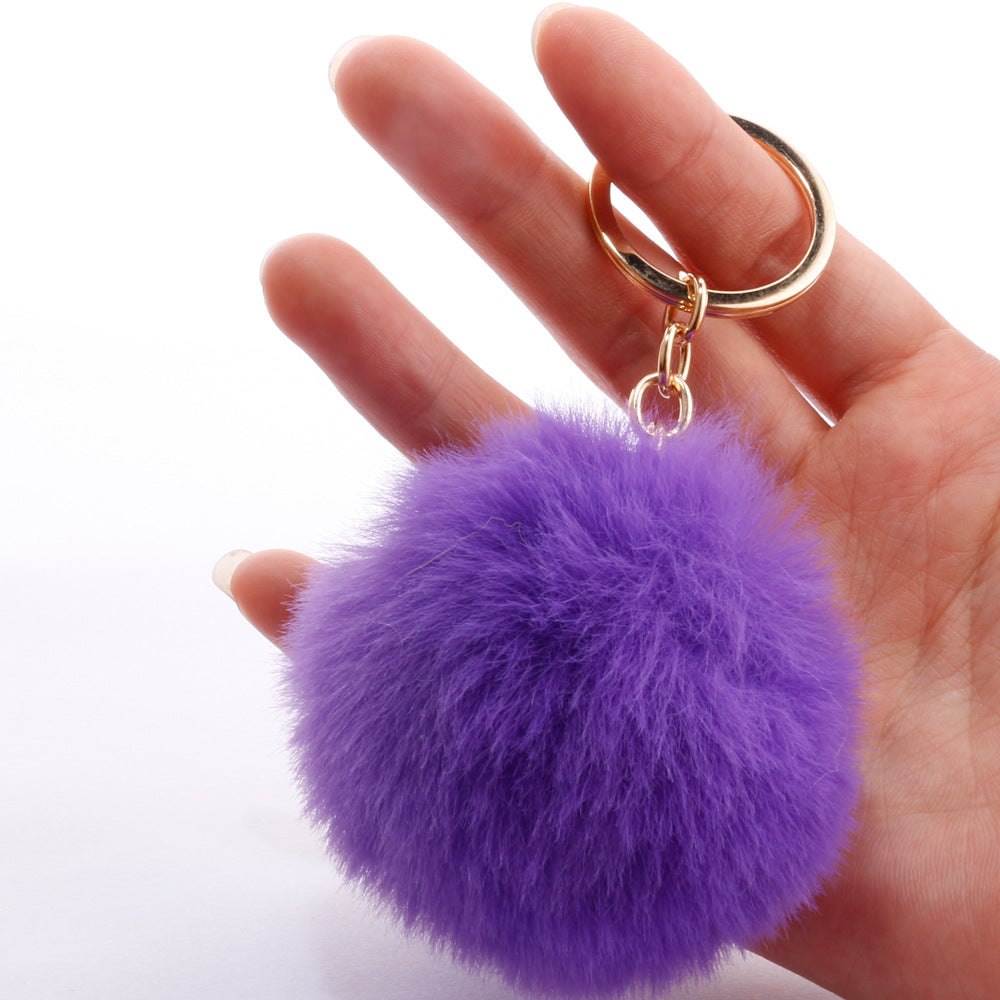 7CM Fur Ball Pom Pom Keychain