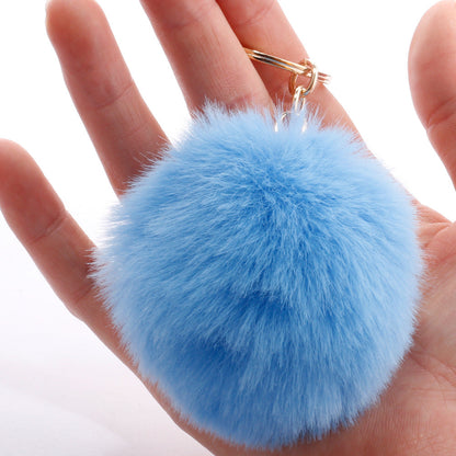 7CM Fur Ball Pom Pom Keychain